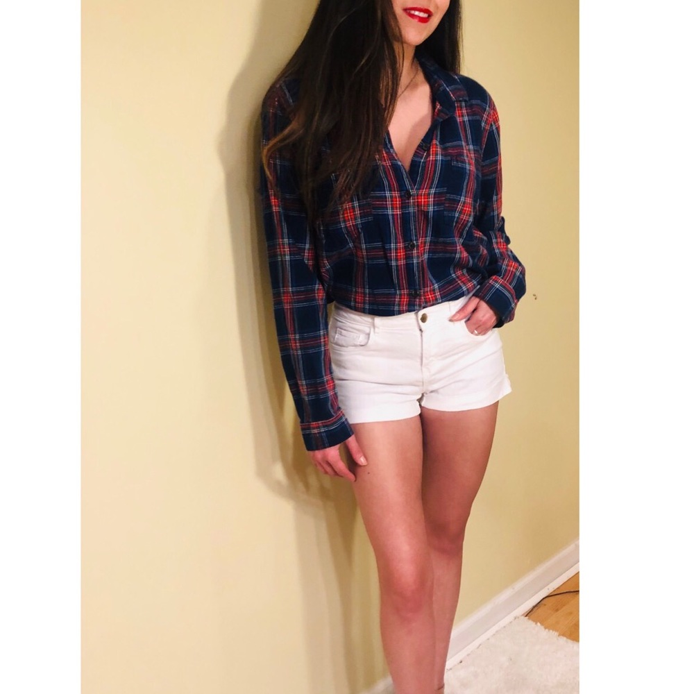 Plaid button down